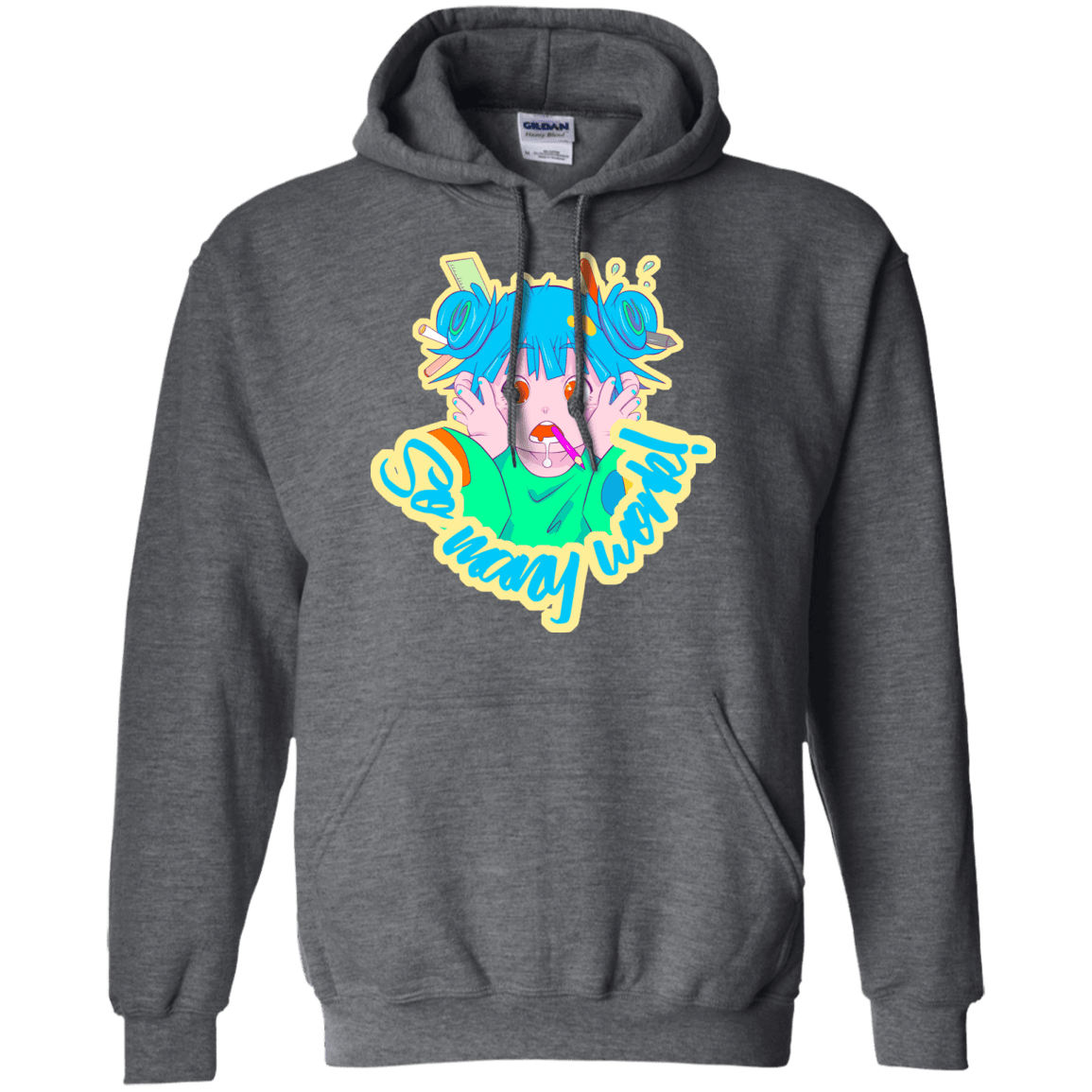 Sweatshirts Dark Heather / S So many work! Pullover Hoodie