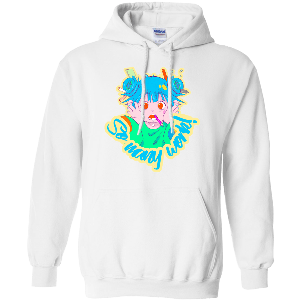 Sweatshirts White / S So many work! Pullover Hoodie