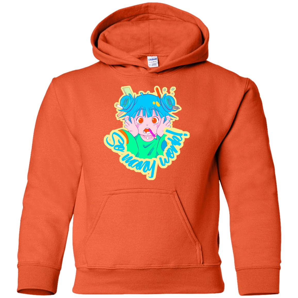 Sweatshirts Orange / YS So many work! Youth Hoodie