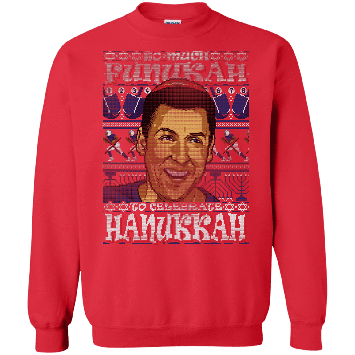 Sweatshirts Red / Small SO MUCH FUNUKAH Crewneck Sweatshirt