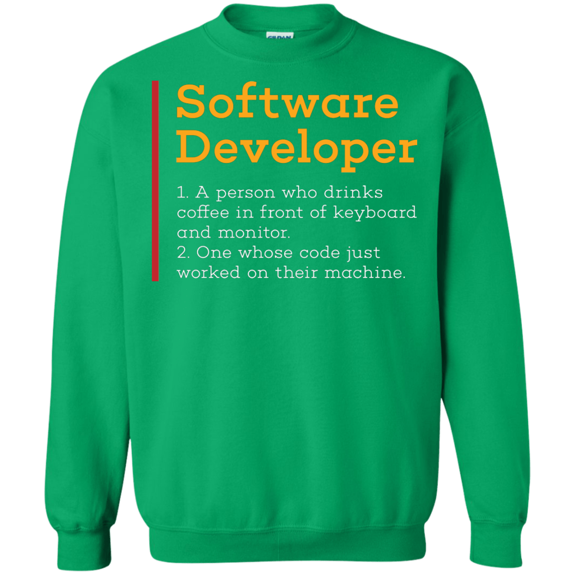 Sweatshirts Irish Green / Small Software Developer Crewneck Sweatshirt