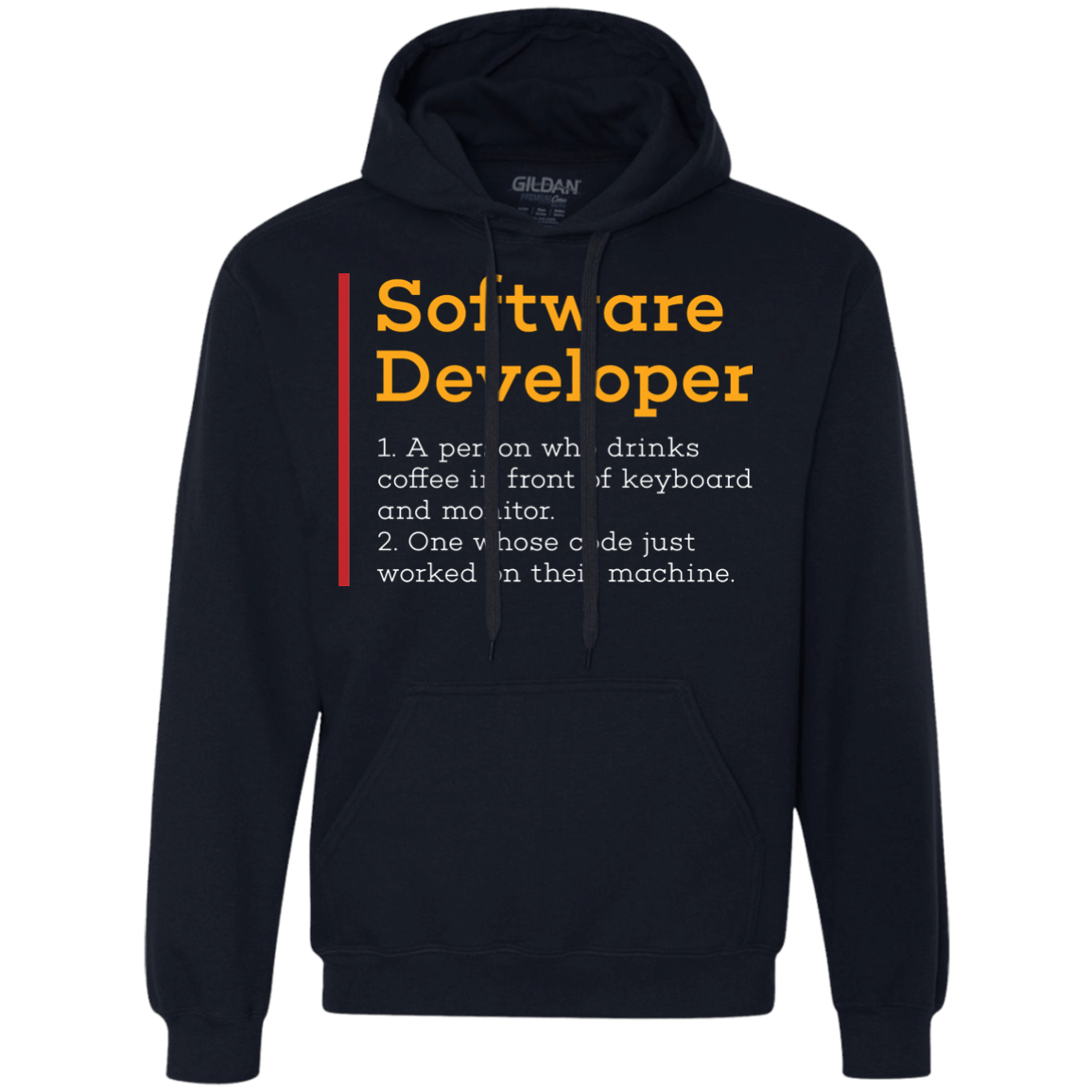 Sweatshirts Navy / Small Software Developer Premium Fleece Hoodie