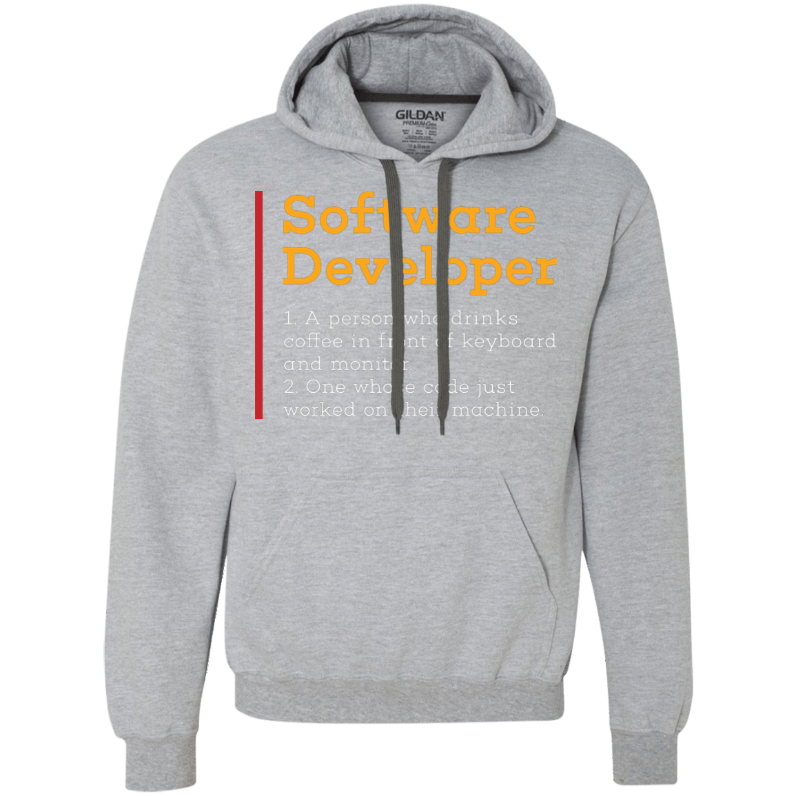 Sweatshirts Sport Grey / Small Software Developer Premium Fleece Hoodie