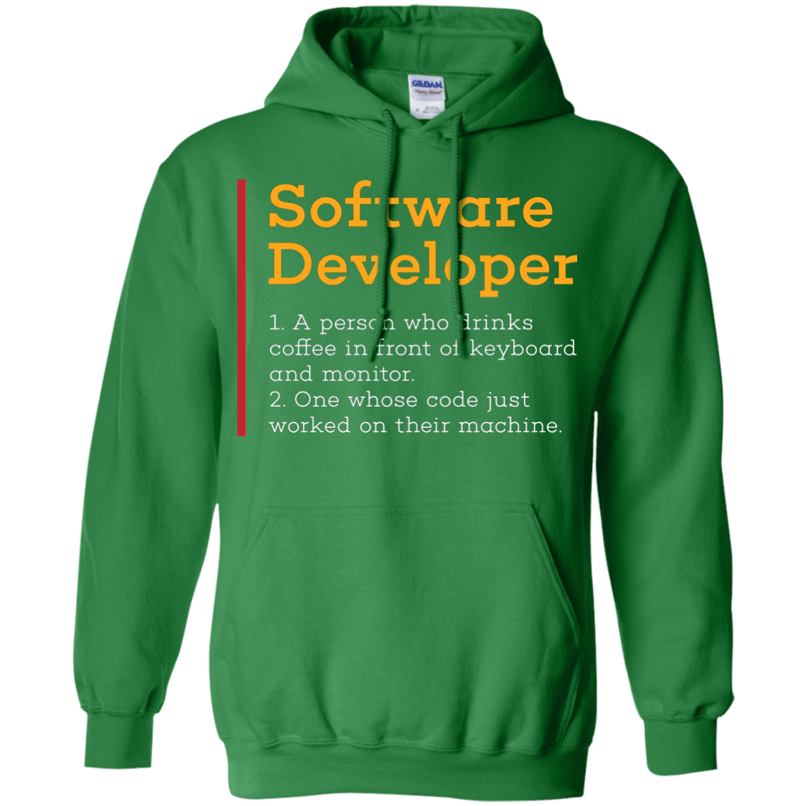 Sweatshirts Irish Green / Small Software Developer Pullover Hoodie