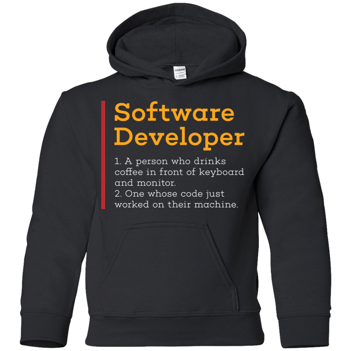 Sweatshirts Black / YS Software Developer Youth Hoodie