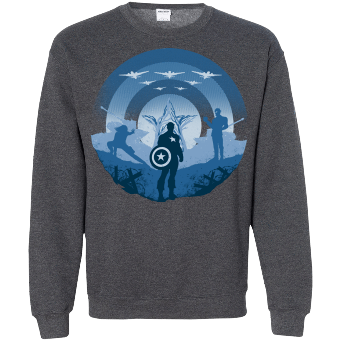 Sweatshirts Dark Heather / Small Soldier of Freedom Crewneck Sweatshirt