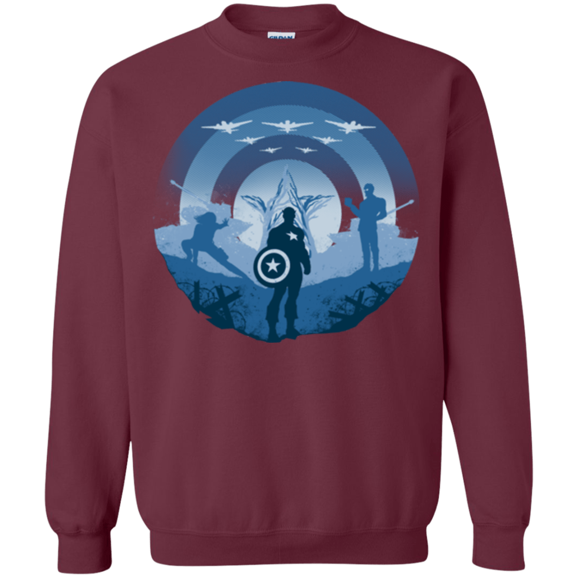 Sweatshirts Maroon / Small Soldier of Freedom Crewneck Sweatshirt