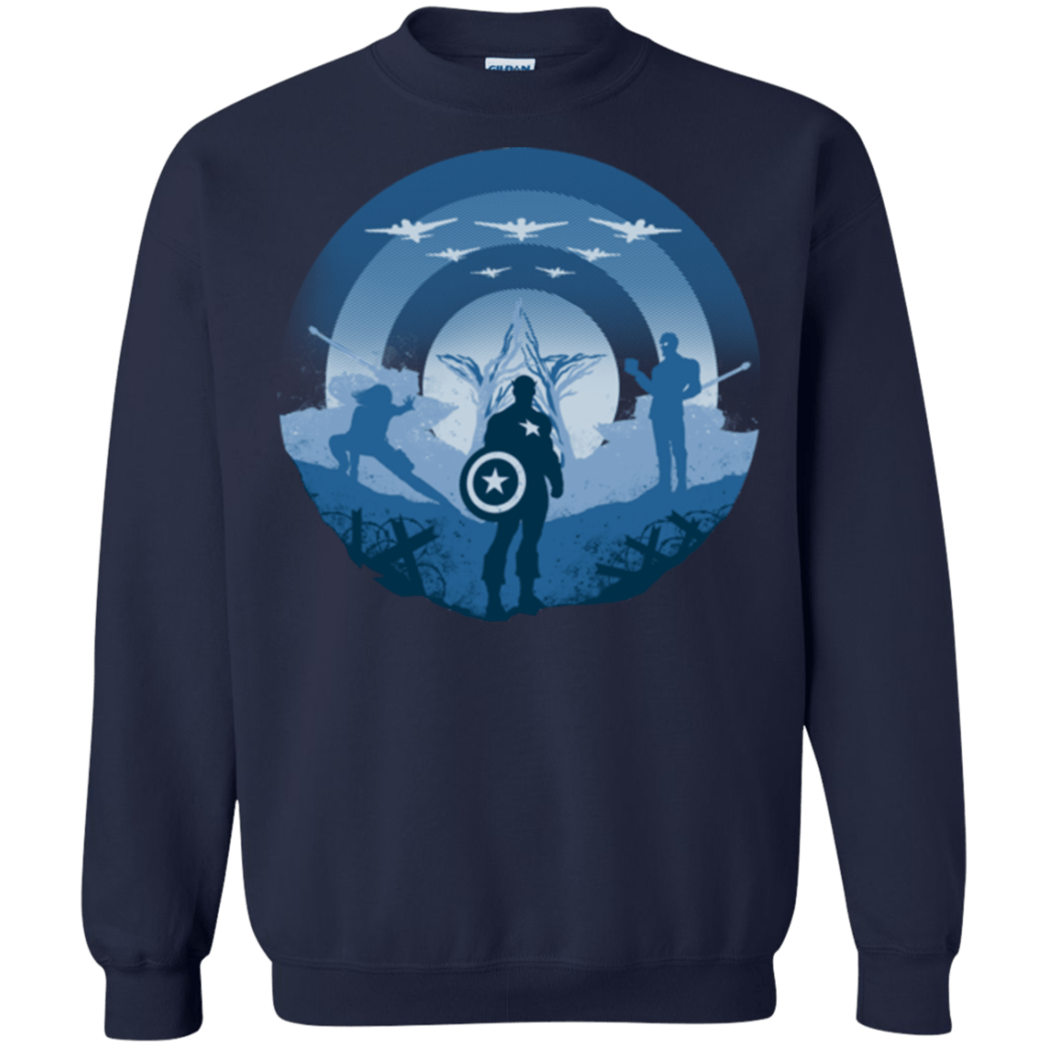 Sweatshirts Navy / Small Soldier of Freedom Crewneck Sweatshirt