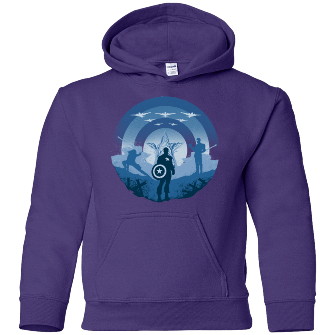 Sweatshirts Purple / YS Soldier of Freedom Youth Hoodie