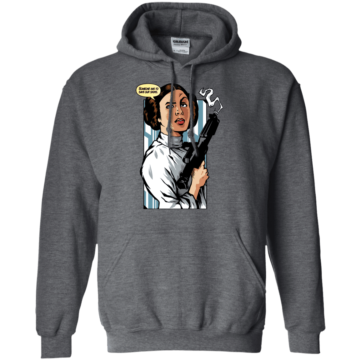 Sweatshirts Dark Heather / Small Someone has to save our skins Pullover Hoodie