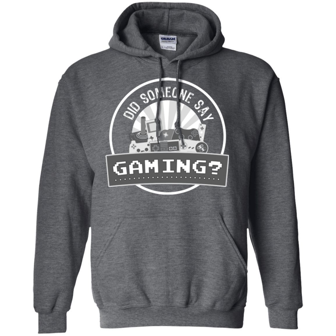 Sweatshirts Dark Heather / Small Someone Say Gaming Pullover Hoodie