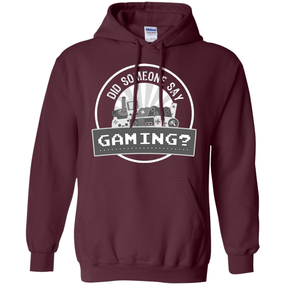 Sweatshirts Maroon / Small Someone Say Gaming Pullover Hoodie