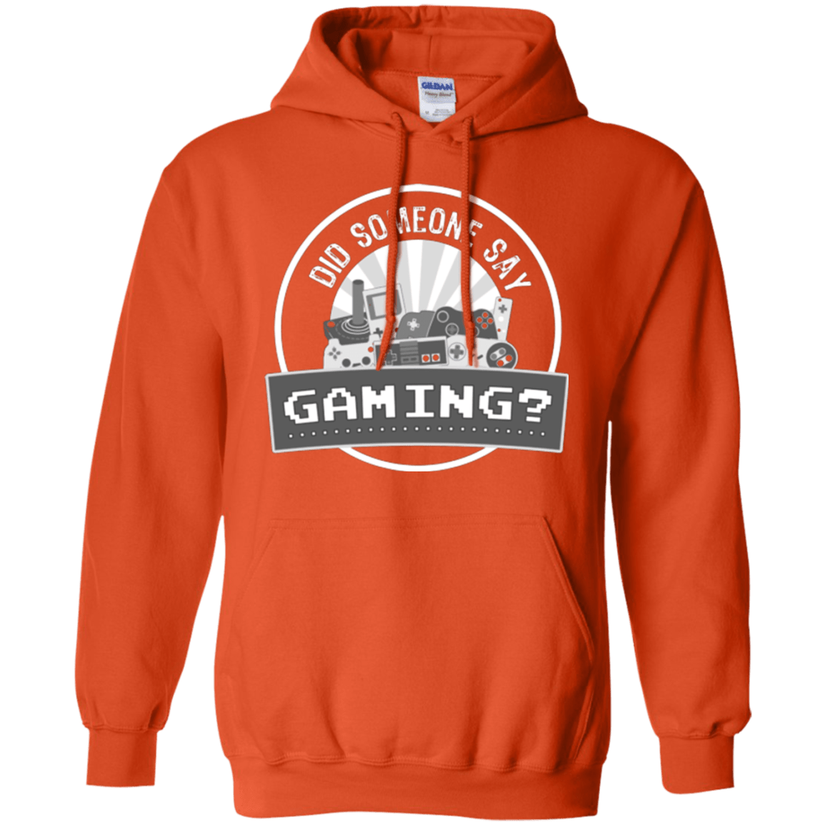 Sweatshirts Orange / Small Someone Say Gaming Pullover Hoodie