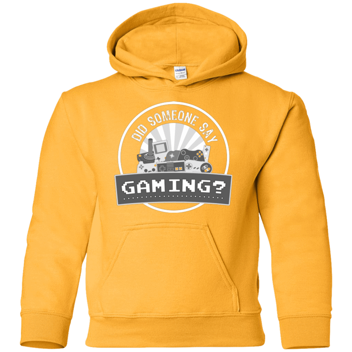 Sweatshirts Gold / YS Someone Say Gaming Youth Hoodie