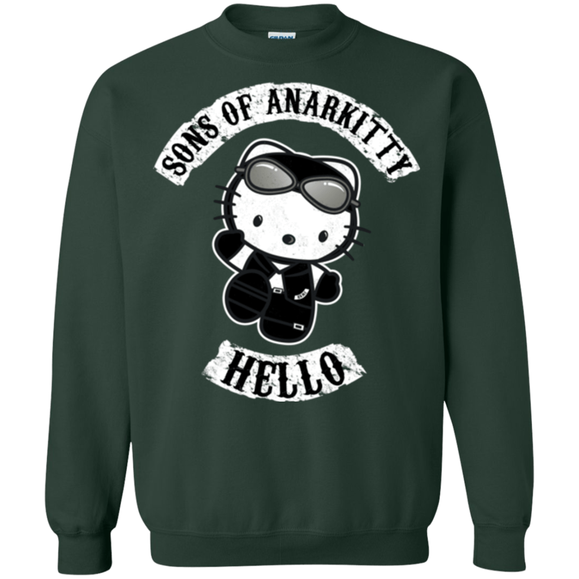 Sweatshirts Forest Green / Small Sons of Anarkitty Crewneck Sweatshirt
