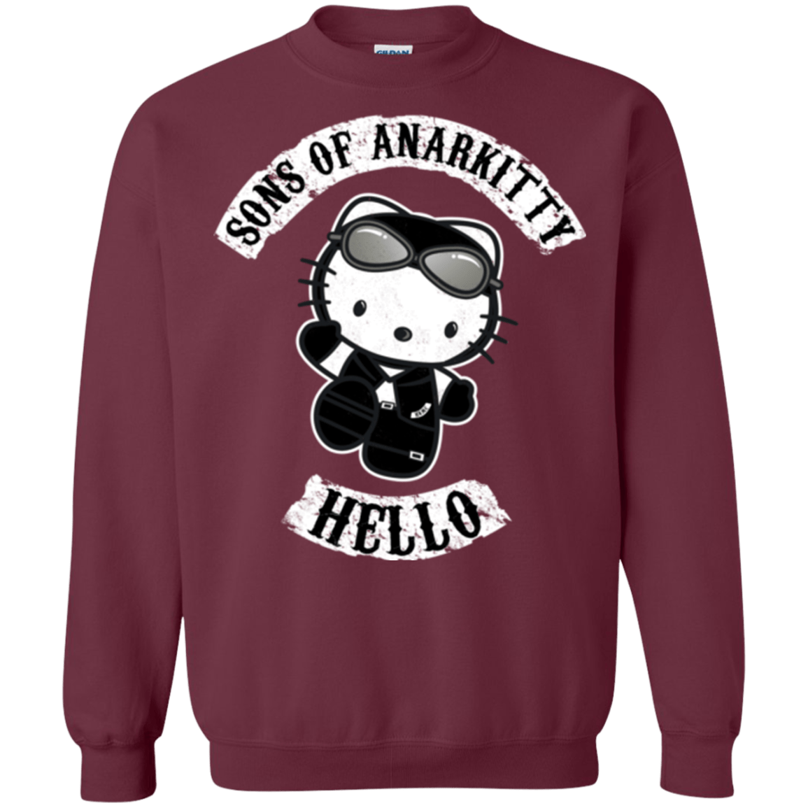 Sweatshirts Maroon / Small Sons of Anarkitty Crewneck Sweatshirt