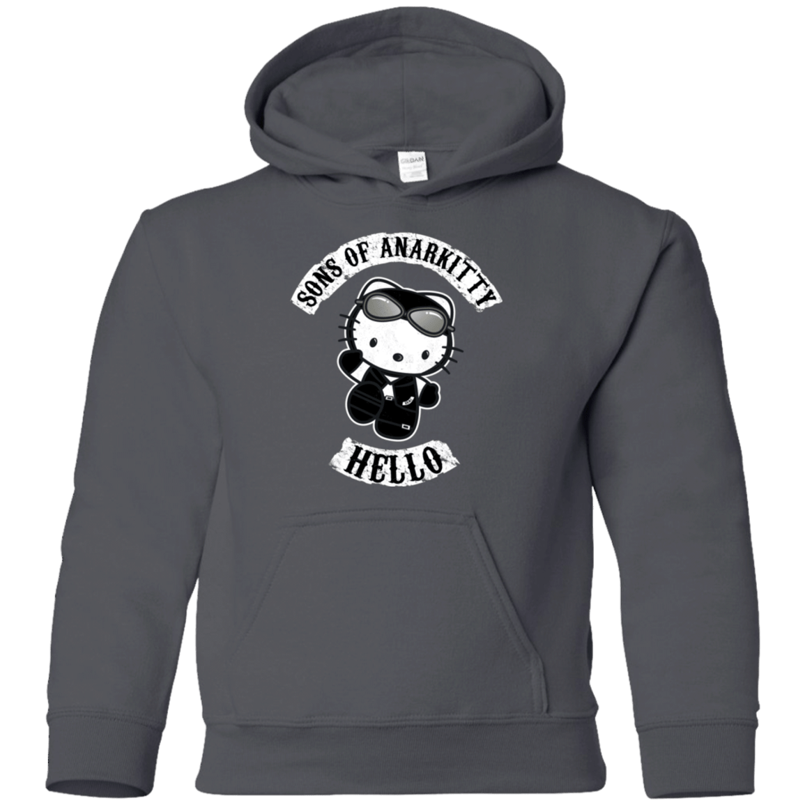 Sweatshirts Charcoal / YS Sons of Anarkitty Youth Hoodie