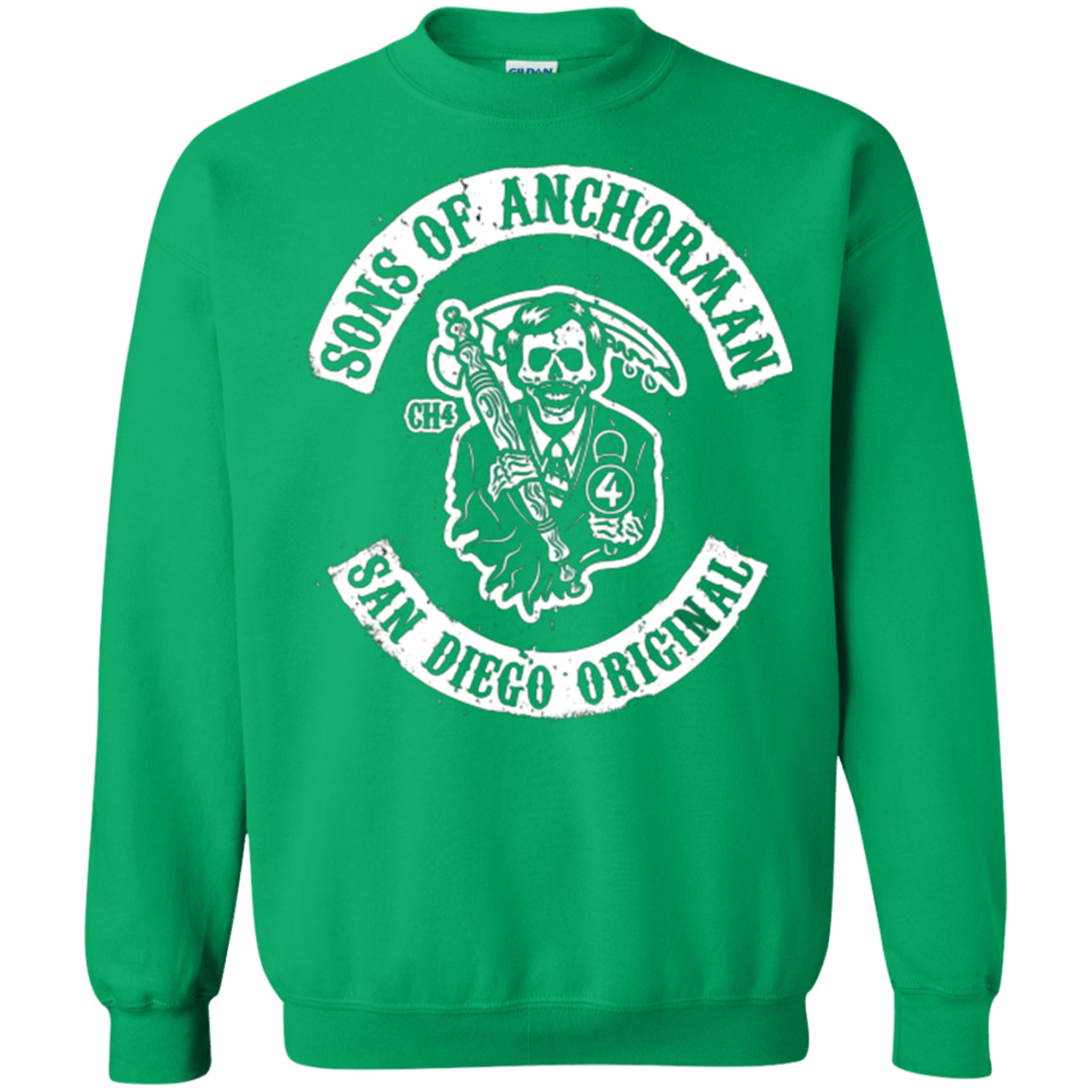 Sweatshirts Irish Green / Small Sons of Anchorman Crewneck Sweatshirt