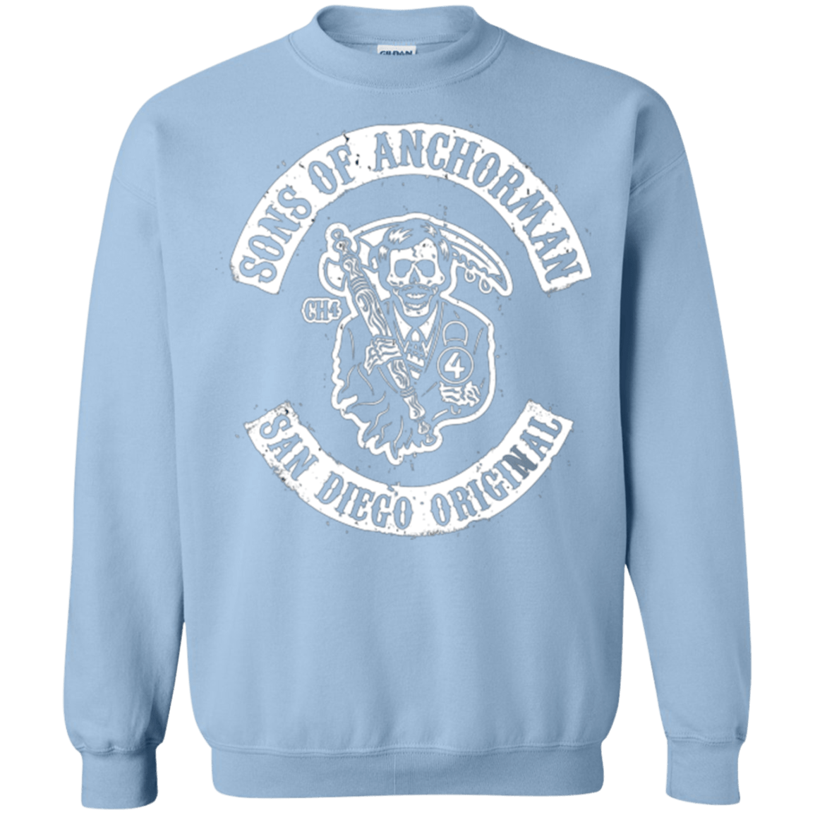 Sweatshirts Light Blue / Small Sons of Anchorman Crewneck Sweatshirt