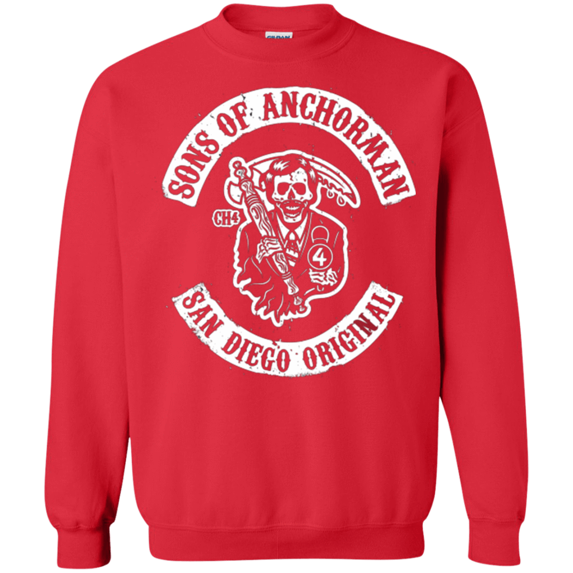 Sweatshirts Red / Small Sons of Anchorman Crewneck Sweatshirt
