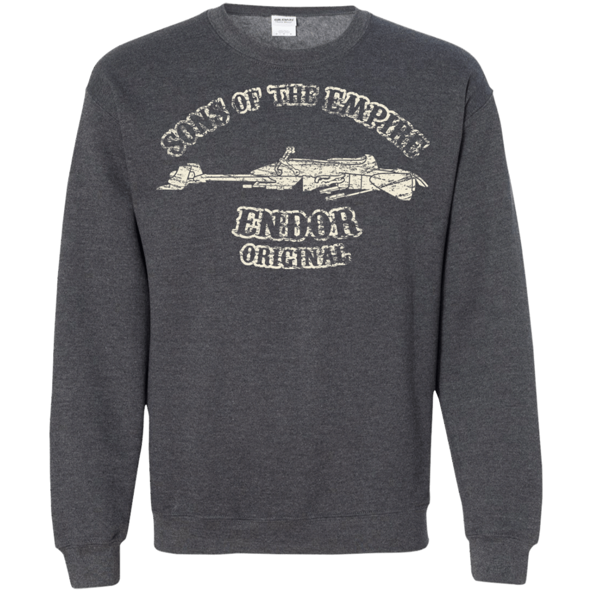 Sweatshirts Dark Heather / S Sons of the Empire Speeder Crewneck Sweatshirt