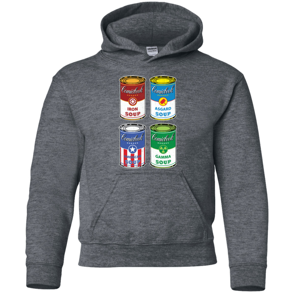 Sweatshirts Dark Heather / YS Soup Assemble Youth Hoodie