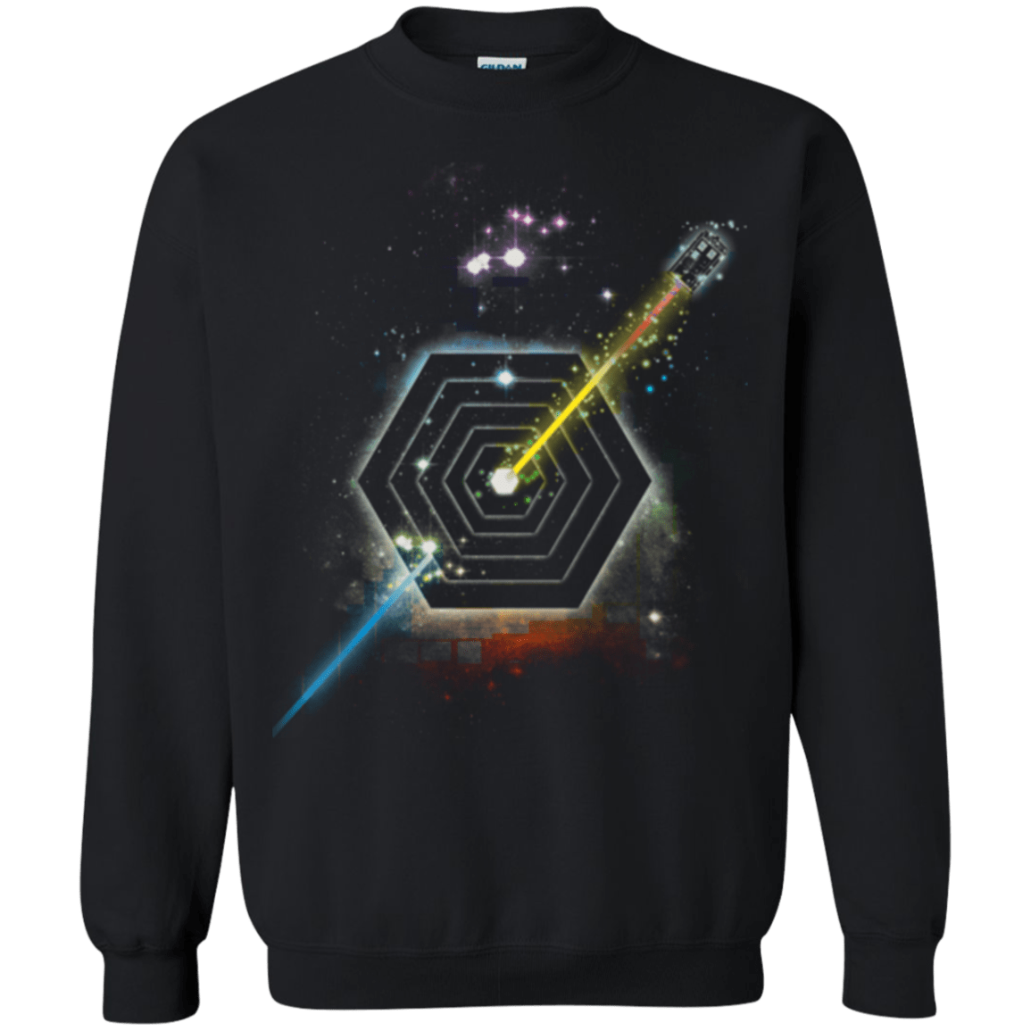 Sweatshirts Black / Small Space Fragmentation Travel Crewneck Sweatshirt