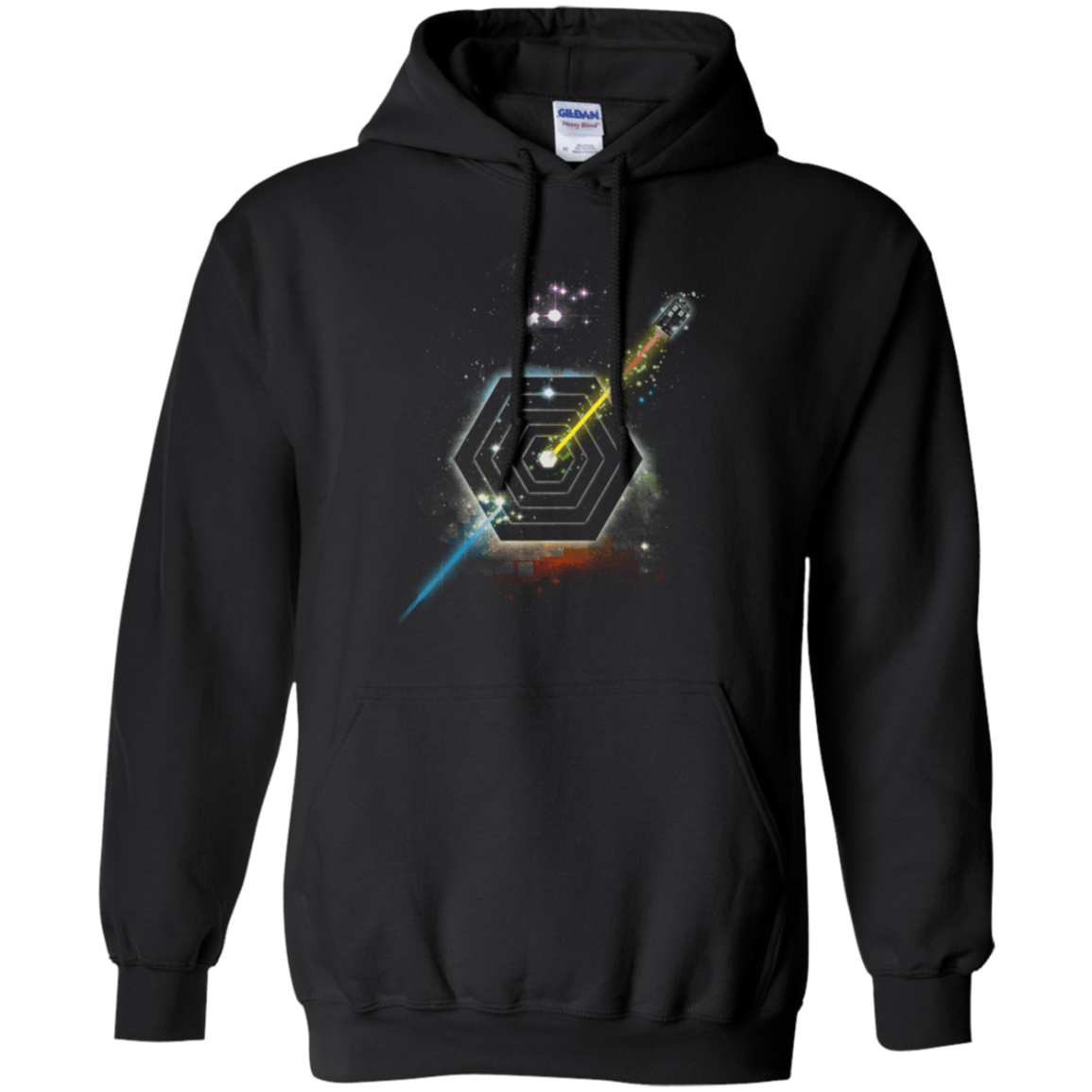 Sweatshirts Black / Small Space Fragmentation Travel Pullover Hoodie