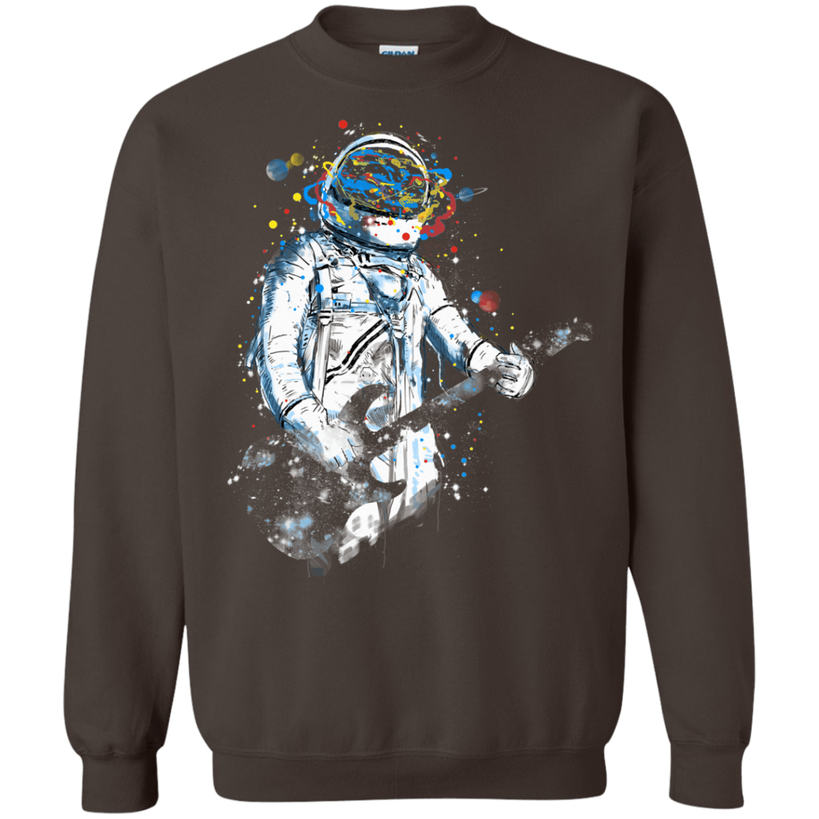 Sweatshirts Dark Chocolate / S Space Guitar Crewneck Sweatshirt