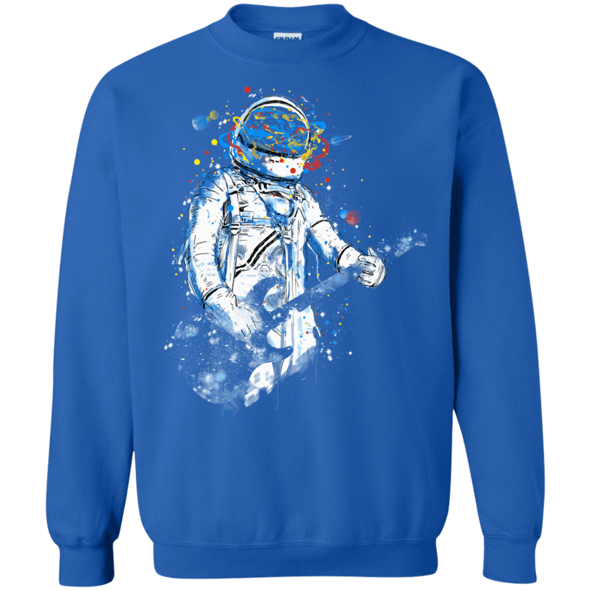 Sweatshirts Royal / S Space Guitar Crewneck Sweatshirt