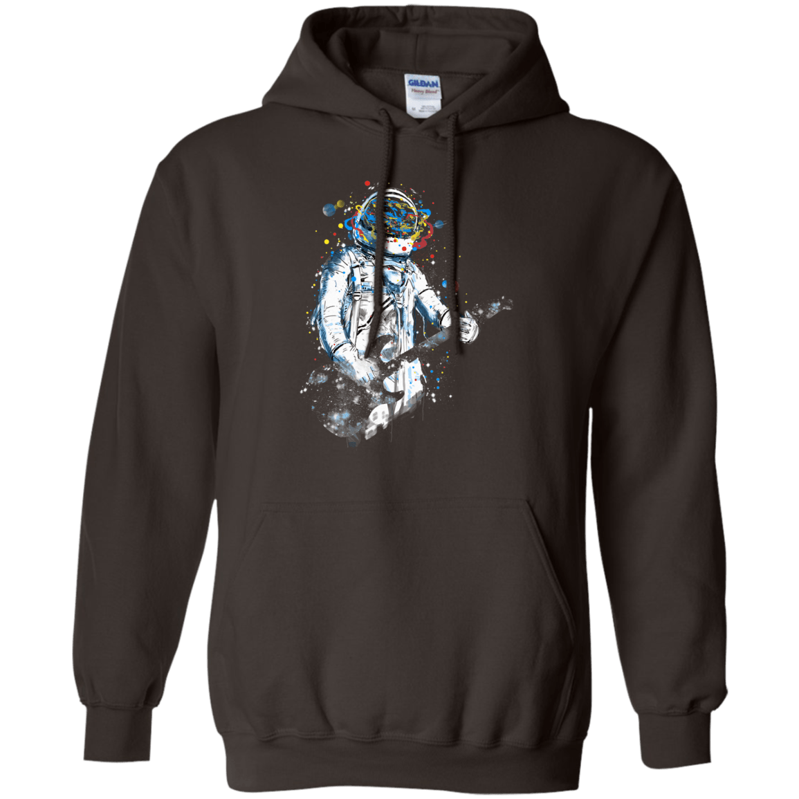 Sweatshirts Dark Chocolate / S Space Guitar Pullover Hoodie