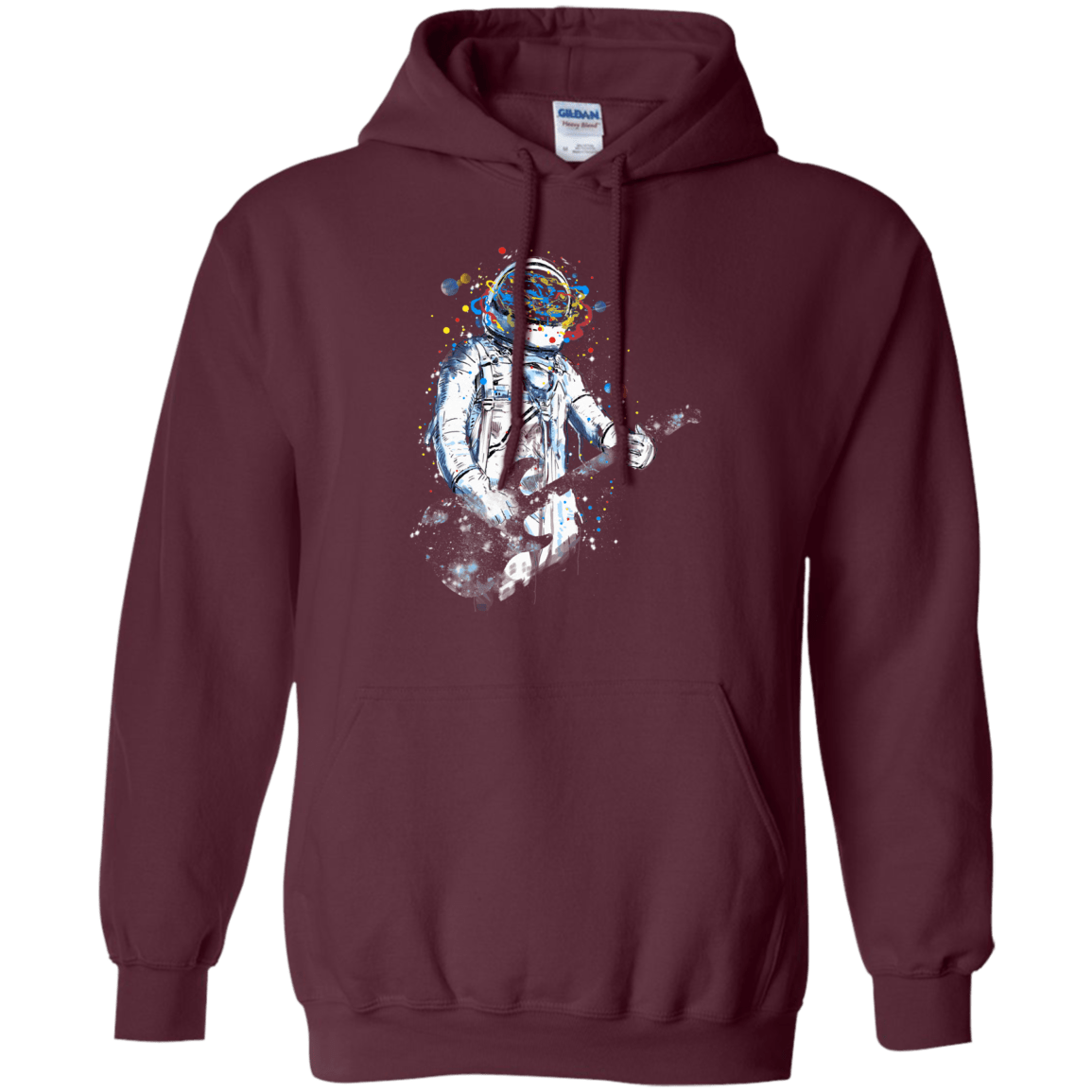 Sweatshirts Maroon / S Space Guitar Pullover Hoodie