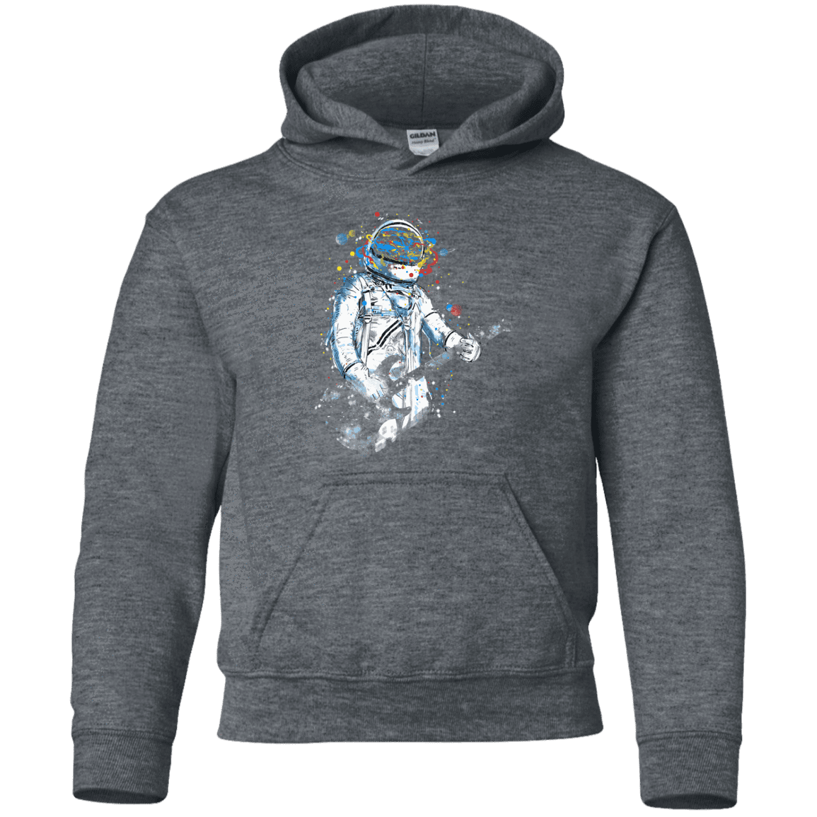 Sweatshirts Dark Heather / YS Space Guitar Youth Hoodie