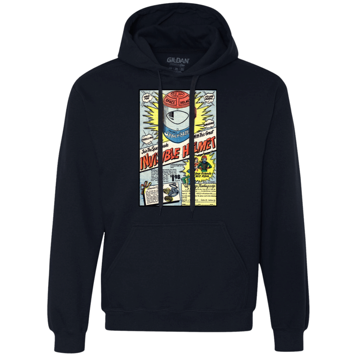 Sweatshirts Navy / Small Space Helmet Premium Fleece Hoodie