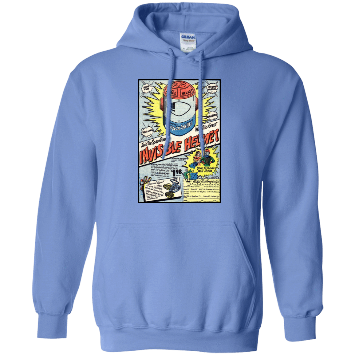 Sweatshirts Carolina Blue / Small Space Helmet Pullover Hoodie