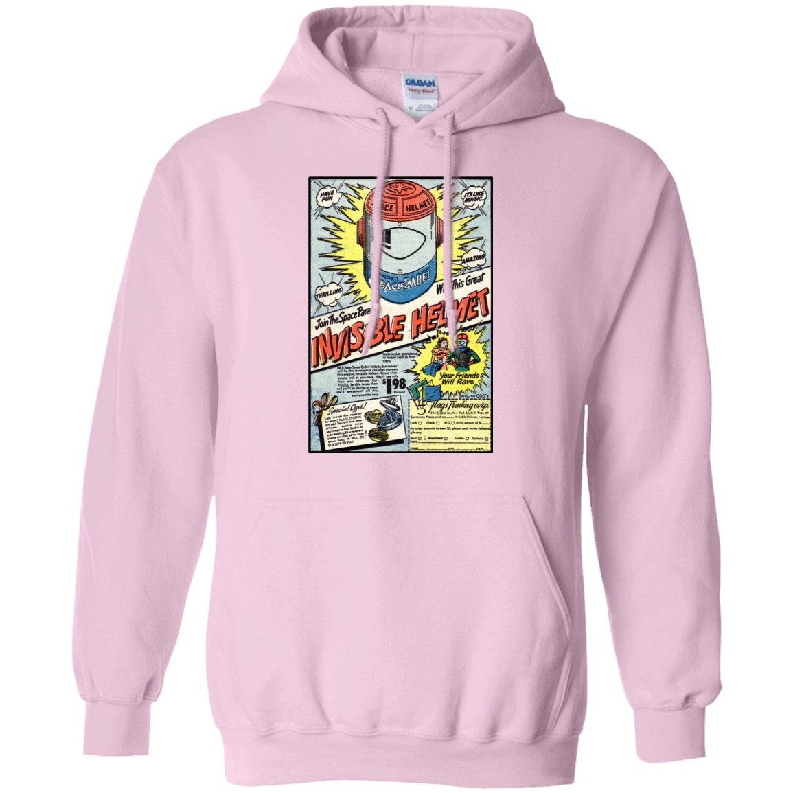 Sweatshirts Light Pink / Small Space Helmet Pullover Hoodie