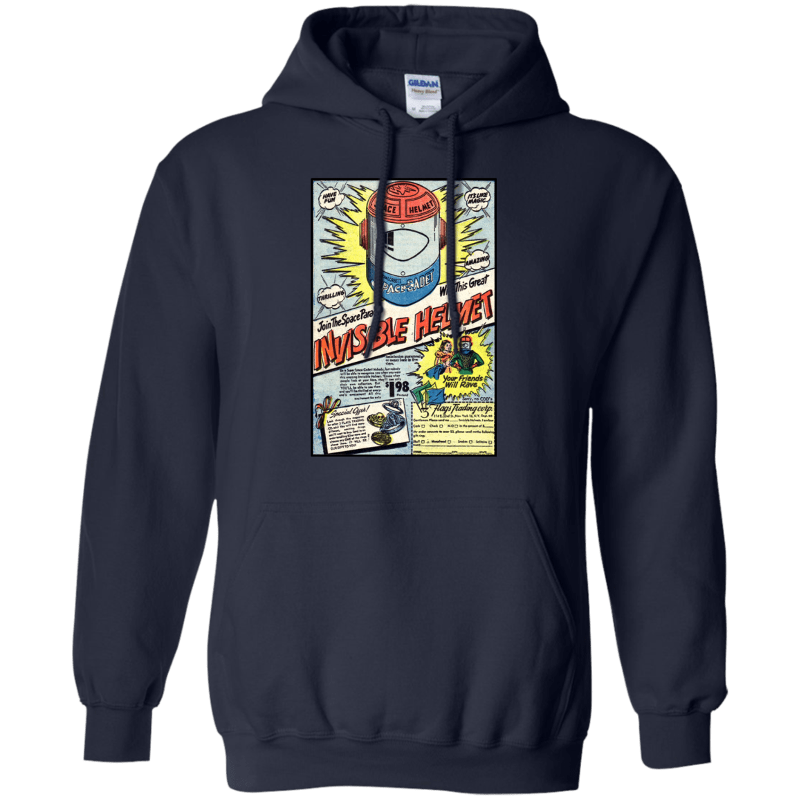 Sweatshirts Navy / Small Space Helmet Pullover Hoodie