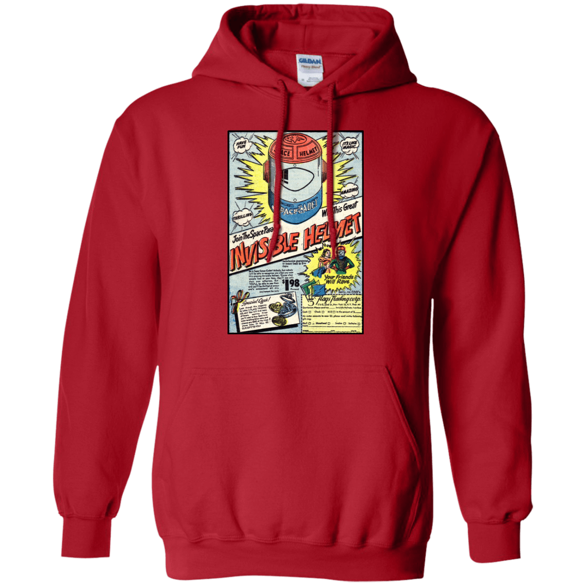 Sweatshirts Red / Small Space Helmet Pullover Hoodie