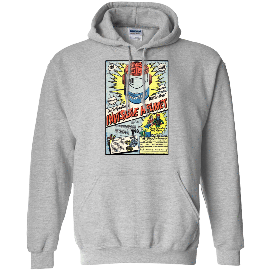 Sweatshirts Sport Grey / Small Space Helmet Pullover Hoodie