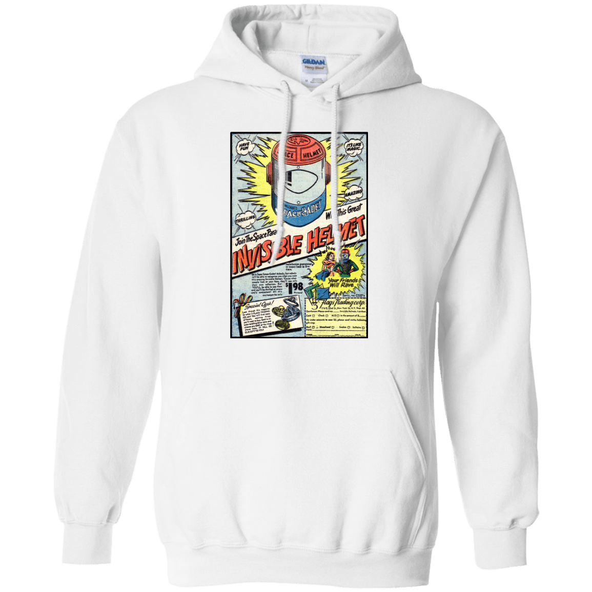 Sweatshirts White / Small Space Helmet Pullover Hoodie