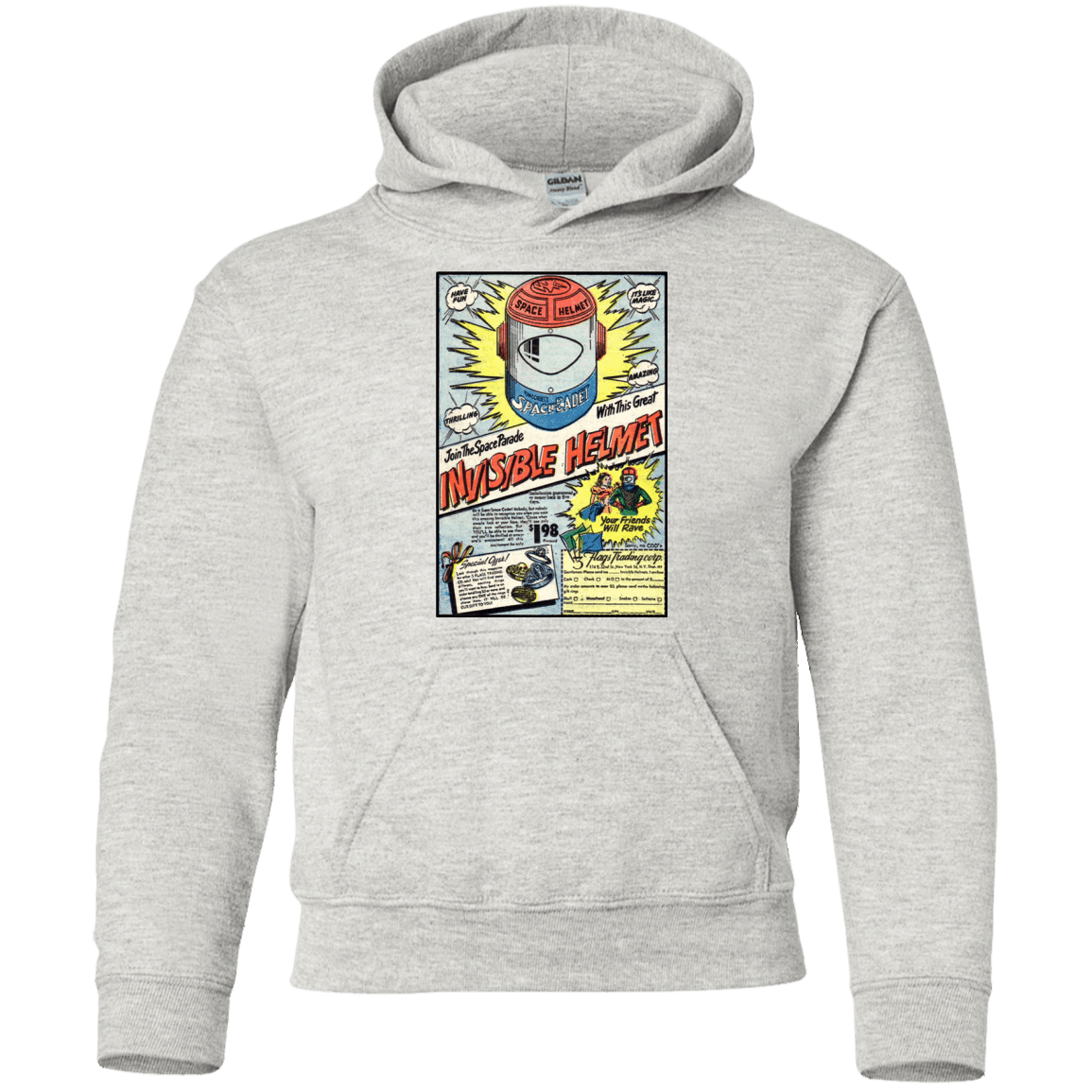 Sweatshirts Ash / YS Space Helmet Youth Hoodie
