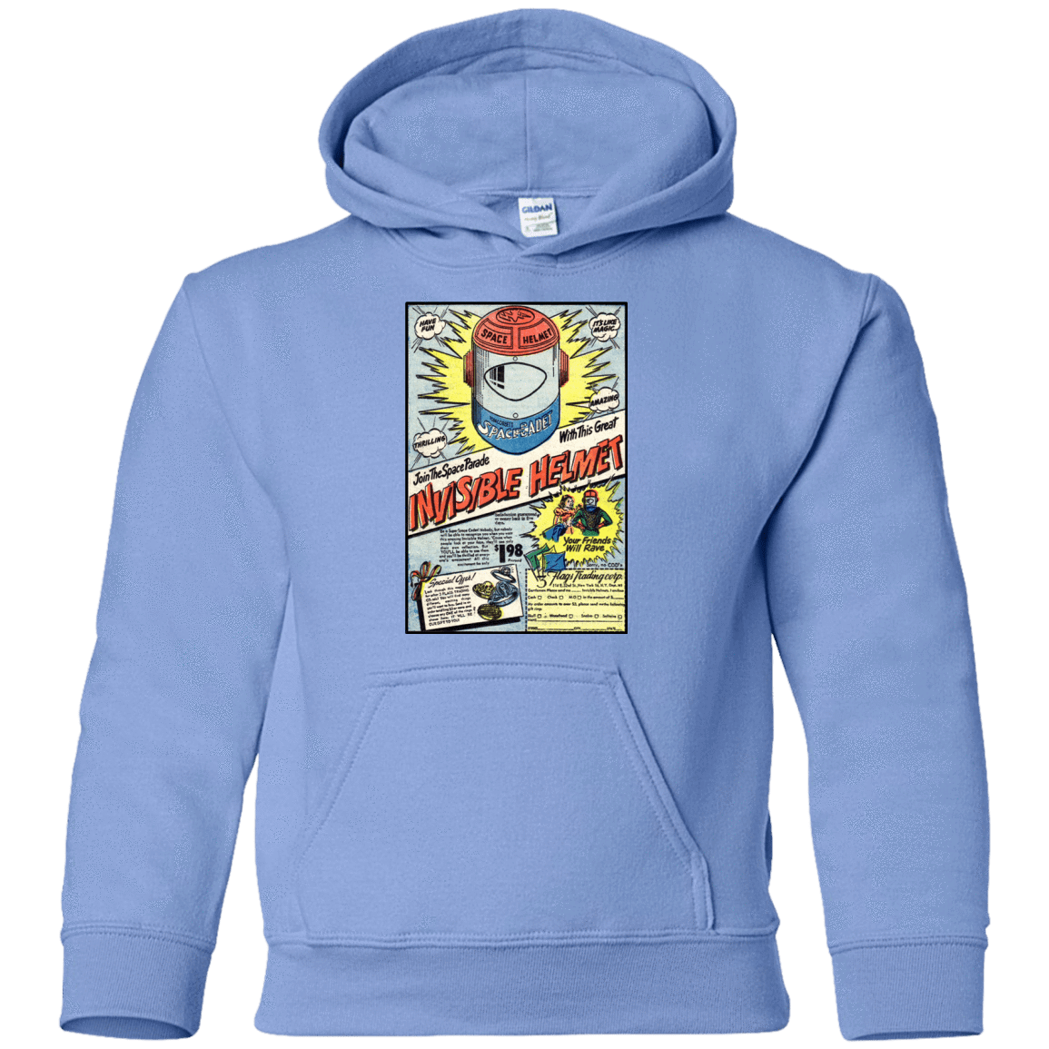 Sweatshirts Carolina Blue / YS Space Helmet Youth Hoodie