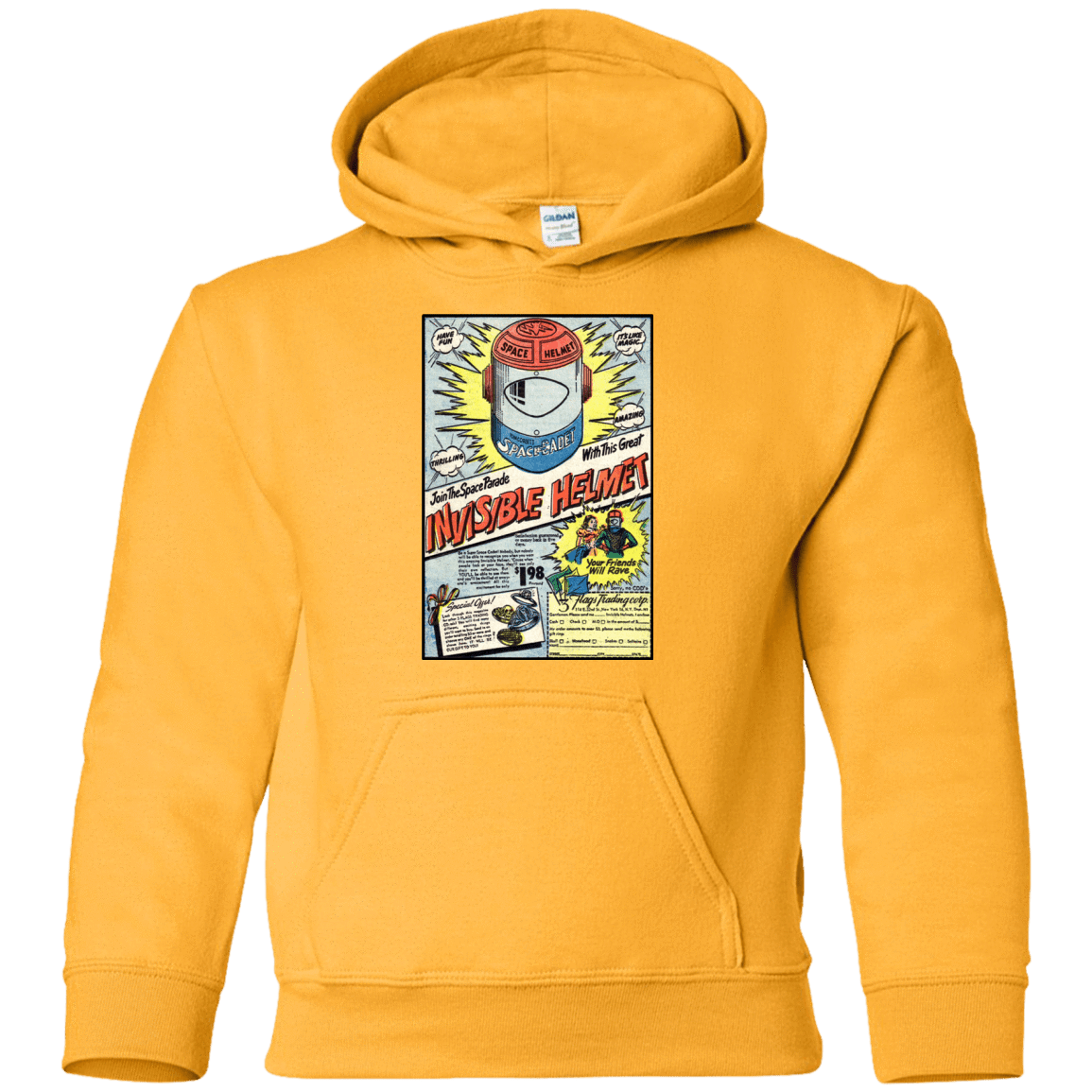 Sweatshirts Gold / YS Space Helmet Youth Hoodie