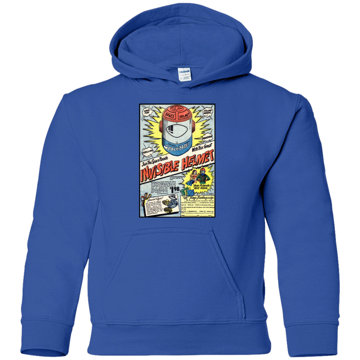 Sweatshirts Royal / YS Space Helmet Youth Hoodie