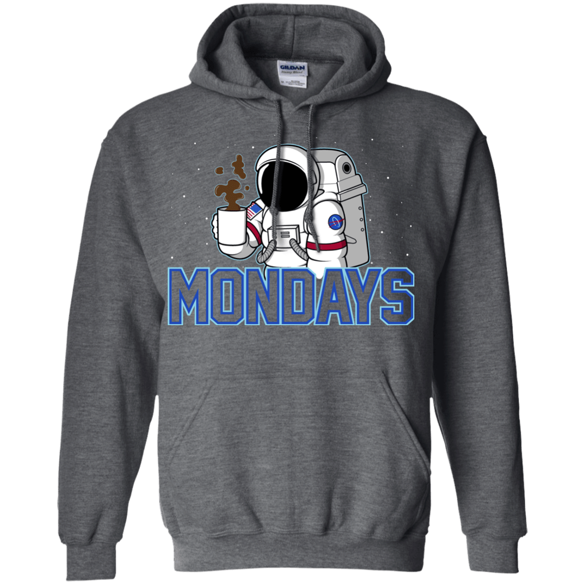 Sweatshirts Dark Heather / S Space Mondays Pullover Hoodie