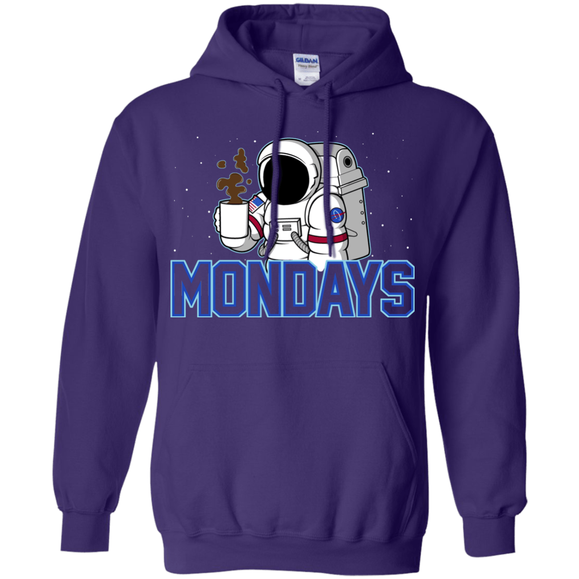 Sweatshirts Purple / S Space Mondays Pullover Hoodie