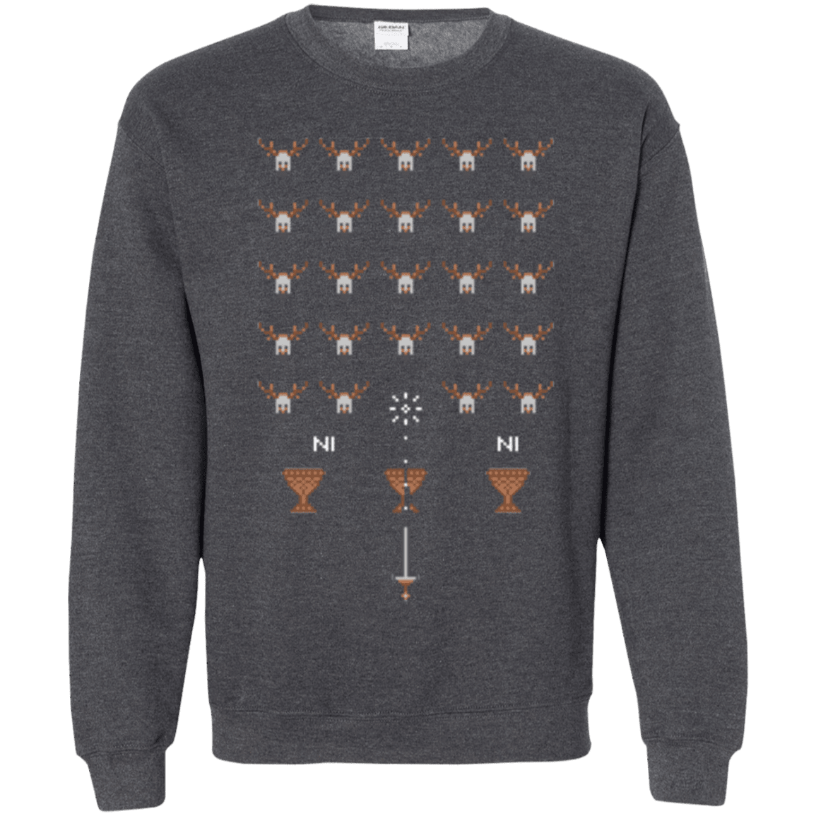 Sweatshirts Dark Heather / Small Space NI Invaders Crewneck Sweatshirt