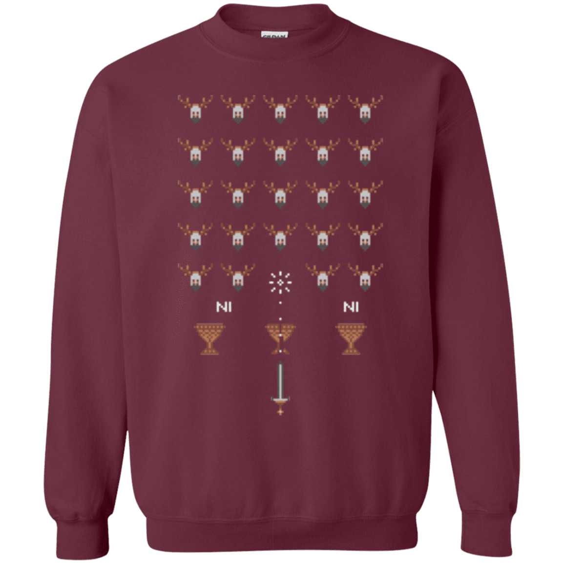 Sweatshirts Maroon / Small Space NI Invaders Crewneck Sweatshirt