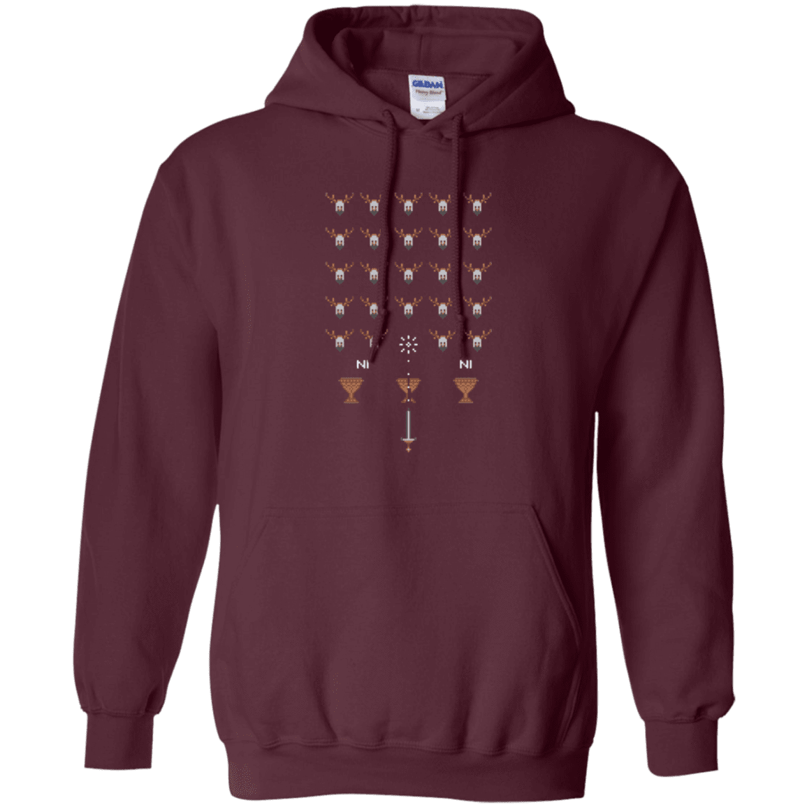 Sweatshirts Maroon / Small Space NI Invaders Pullover Hoodie