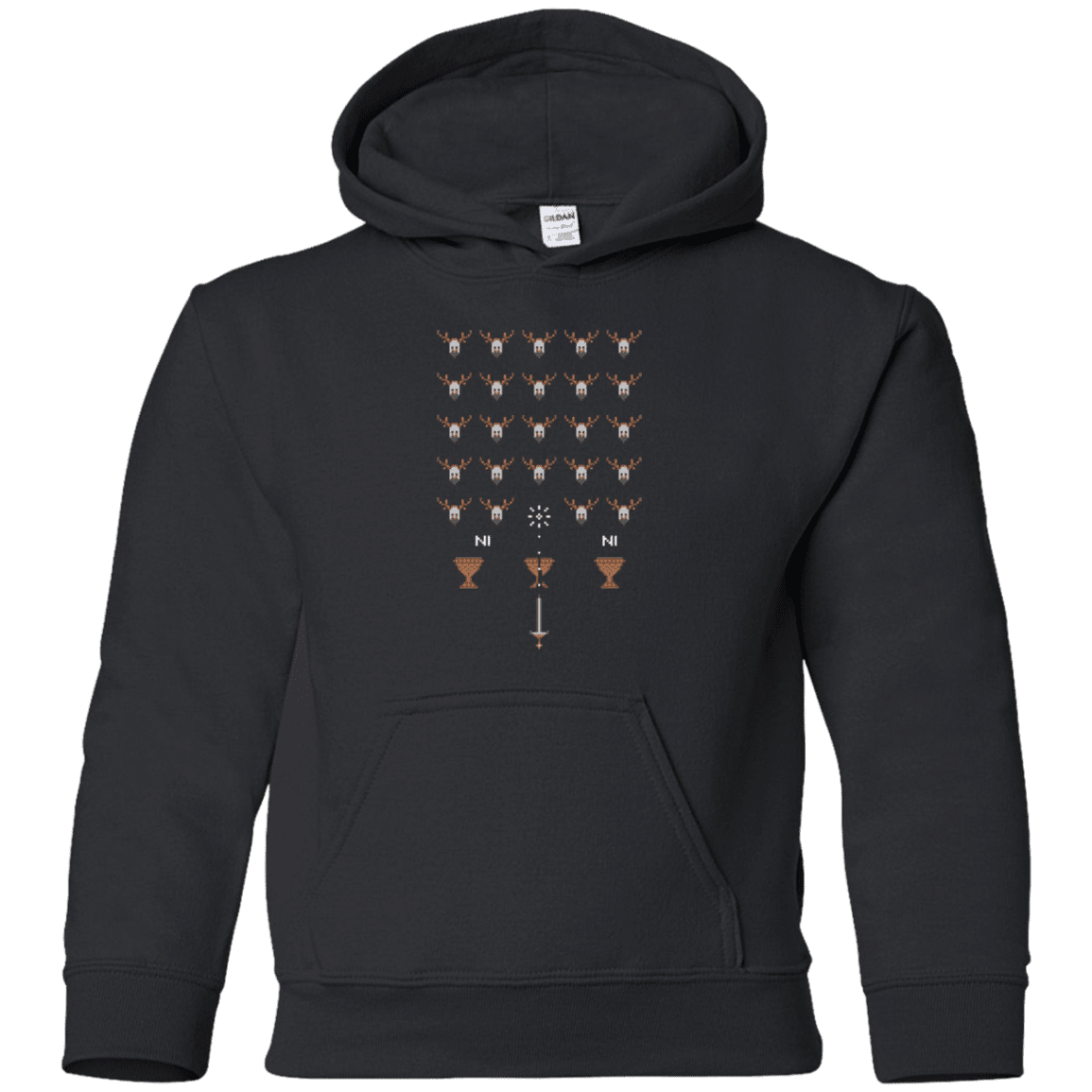 Sweatshirts Black / YS Space NI Invaders Youth Hoodie